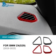 AIRSPEED Carbon Fiber For BMW Z4 G29 2019-2023 Car Dashboard Side Air Vent Sticker Cover Interior Ac