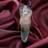 【屬牛虎本命佛】冰三彩精雕虛空藏菩薩| 天然緬甸翡翠A貨| 送禮