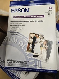 EPSON Premium Glossy Photo Paper A4 A3 相紙 20張