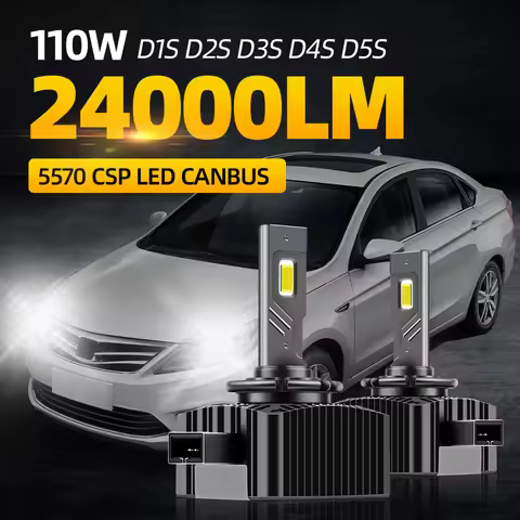 Roadsun D1S Led Headlight Bulbs Canbus 24000LM 110W D3S D2S D4S D5S Auto Xenon Bulbs Replacement 12V