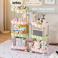 [ SAMARINDA ] Angola Pastel Trolly Rack