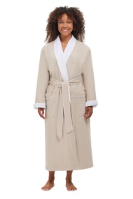Terry Lined Microfiber Hotel Robe - Luxury Spa Bathrobe by Monarch/Cypress