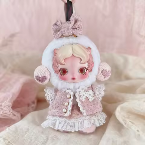 Little fragrant skirt Dress Set For Skullpanda Dolls' Clothes Outfit for SKULLPANDA/Labubu 3.0 dolls