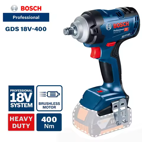 ‌Bosch GDS 18V-400 18V Brushless Impact Wrench Cordless Electric Wrench High Torque Power Tool Profe