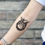 OhMyTat 猿猴猩猩 Ape 刺青圖案紋身貼紙 (2 張)