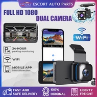 T603 Dashcam Full HD 1080P 3" Dual Camera WiFi App Control DVR Car Recorder Front Rear