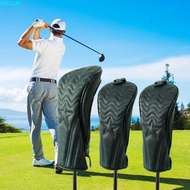 WELLN Golf Wood Cover, PU Leather Mallet Putter Golf Headcover, Golf Accessories Hybrid 2 Color Dust