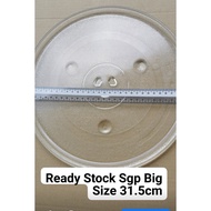 Bigger Size Panasonic Glass Plate For Use In Microwave 315mm Thick No Hurt Cutting Hands Edge