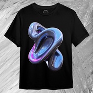 3DimensionWear - Original Premium Distro T-Shirt 3D Liquid Metal Form - DM1622