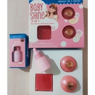 Baby Shine set 3IN1 new packaging set besar By Alif Syukri as legacy sherbs free postage
