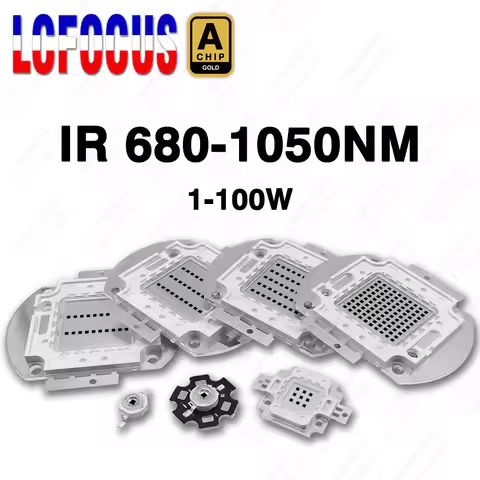High Quality Infrared IR 680nm 740nm 760nm 800nm 850nm 880nm 900nm 980nm 1050nm LED Chip 3W 5W 10W 2