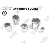 Gestar Socket 3/4"DR 6PT 17mm, 19mm, 21mm, 22mm, 23mm Children's shock Wrench Socket Wrench 3/4"