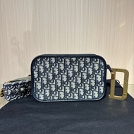 迪奧 Dior D字金屬扣 相機包 手拿包 重工肩帶