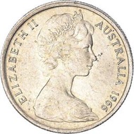 【全球硬幣】澳洲 Australia 澳大利亞大錢幣 5C 5分 1966年 AU