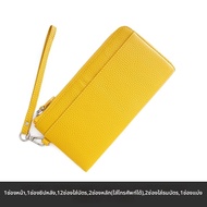 SIFULUN | กระเป๋าสตางค์หนังมีซิปป้องกัน RFID