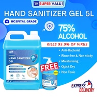 CPI Hand Sanitizer Gel 5L  l Hospital Grade l 75% Alcohol l Rinse Free l Quick Drying