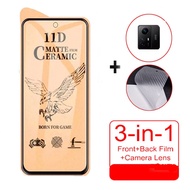 3 In 1 Redmi Note 12s Ceramic Tempered Glass and Camera Protector Film for Xiaomi Redmi Note 12 4G 5G 10 11 Pro 12C 11S 10C Full Screen Protector