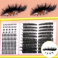 Spikes Lashes & Bottom Lashes Mix Clusters Extension Individual Lashes Cluster DIY Manga Volume Eyel