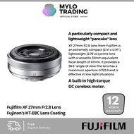 Fujifilm XF 27mm f/2.8 Lens For Fujifilm XT3 XT4 XT20 XT30 XT30 II XT200 XT100 XA7 XA5