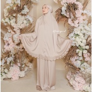 Hirakiya - Kinan Mukena Dewasa Premium Satin Silk Travelling 2 in 1