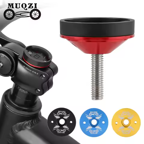 MUQZI Bike Computer Mount Stem Top Cap Compatible with Garmin Wahoo Bryton