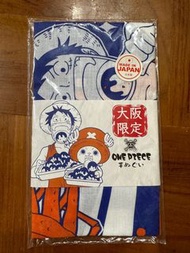 One piece 海賊王日本大阪限定手帕/頭巾/擦手巾