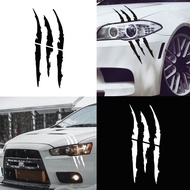 40x12cm Monsters Scratch Claw Marks Car Body Headlight Decals Sticker kereta MYVI VIVA AXIA ARUZ ALZ
