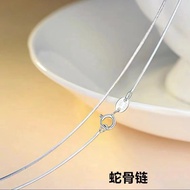 925 Sterling Silver Necklace Snake Bone Chain Without Pendant Simple Clavicle Chain Sweater Chain Ne