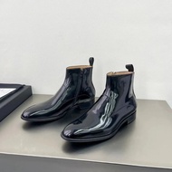 Men Men's Boots Chelsea Short Boots Autumn Winter New Style Classic All-Match Mid-Tube Boots Zipper 
