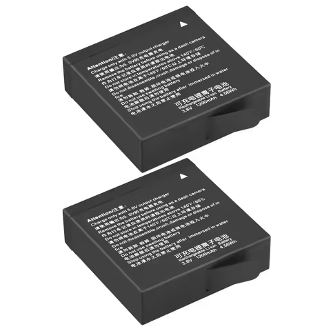 2x AZ16-1 AZ16-2 Replacement Battery for Xiaomi YI 4K 4K+ Yi Lite YI 360 VR Action Not for Discovery