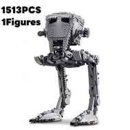 1513pcs Hot Toy UCS AT ST Transport Walker Aircraft 75417 Robot Building Block Puzzle Model For Holi