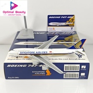 YY Wings 1: 400 Singapore Airlines B747-400 9V-SMU 9V-SMZ Alloy Model