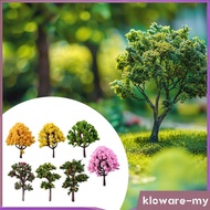 [KlowareMY] 7 Pieces Miniature Artificial Trees Faux Tree Decorative Figurine Sculpture