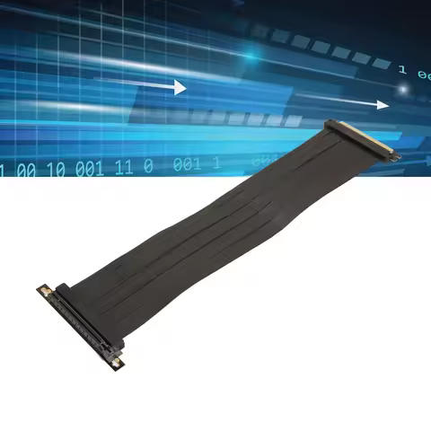 40cm PCIE 4.0 X16 Riser Cable High Speed Flexible Shielding 90 Degree Connector GPU Extension Cable 