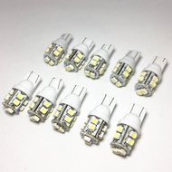 100pcs T10 1210 W5W LED White blue Car Led Light 10 SMD LED 501 194 168 3528 SMD Side Wedge Light Lamp Bulb DC 12V