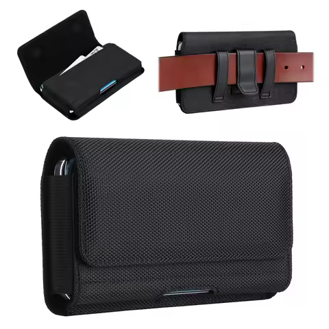 For Samsung S24Ultra S23Ultra S23FE S24FE iphone 16 15 Smart phone 5.2-7.0'' Case Belt Clip Holster 