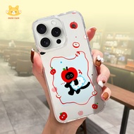 Hardcase Acrylic S4MSU iphone V1V0 1NF1N1X RE4L-M3 0PP0 R3DM1 IT3L Cute Cat Casing Transparent Premi