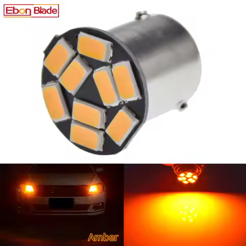 1Pcs Amber Yellow Orange BAU15S 7507 PY21W 1156PY 12V LED Bulb Lamp For Car Auto Front Turn Signal L
