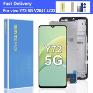 6.58" Display For VIVO Y72 5G LCD Display Touch Screen Digitizer Assembly For VIVO Y72 5G V2041 Scre