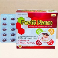 FEVITT NANO Pills Supplement Iron, Nourish Blood, Improve Anemia - Box of 100 Pills