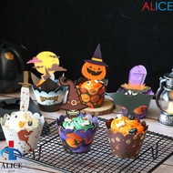ALICE Cake Topper Kitchen Cupcake Tray Pumpkin Witch Cupcake Wrapper