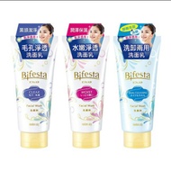 Mandom Bifesta Facial Wash Clear / Moist / Dual Cleansing 120g