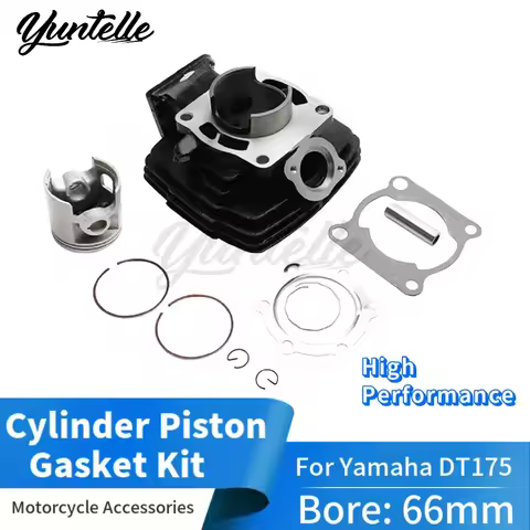 66mm Bore Cylinder Block Piston Ring Overhaul Gasket Kit For YAMAHA DT175 DT 175 MX175 175CC Off-Roa