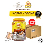 [Carton Deal] Kluang Coffee Cap TV Kopi-O Kosong 100 sachets x 12 Tubs - by Food Affinity