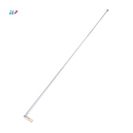 (IGP) 1Pc 37cm 5 Section Telescopic Stainless Steel AM FM Radio Universal Antenna NEW