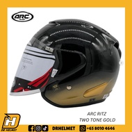 ARC Ritz Two Tone Gold Helmet | Original ARC Helmet Singapore