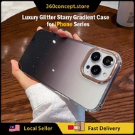 Sarung Telefon Mewah Berkilau Gradasi Warna Fesyen Untuk iPhone 14 / 13 / 12 / 11 Pro Max Sarung Lut