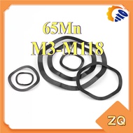 65MN Manganese Steel Wave Washer, Spring Elastic Bearing Wave Washer, Wave Wave Washer, Black Wave W
