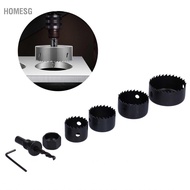 Homesg 6Pcs Hole Saw Drill Bits Set Hollow Reamer Woodworking Opener Tools 32‑54mm