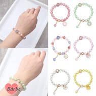 BDRBA Bohemian Bracelet, Lucky Elastic Korean Daisy Bracelet,  Multicolor Crystal Beaded Bracelet Bo